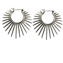 Load image into Gallery viewer, Metal Exaggerated Fan-Shaped Earrings for Women with Geometric Irregularly Shaped Earrings and Jewelry Accessories Gift

