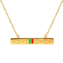 Load image into Gallery viewer, Luxury Gold Color Pendant Necklace Square Shape Love Charm Pendant Necklace for Men Woman Jewelry Gift
