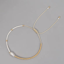 Load image into Gallery viewer, Baroque Pearl Bracelet Simple Thin Bracelets for Women Fashion Jewelry Gift Miyuki Seed Beads Adjustable Pulseras
