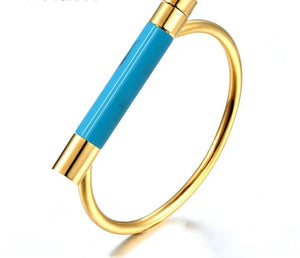 Shackle Stainless Steel Screw Bracelet