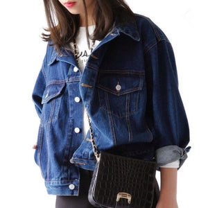 Women's Frayed Denim Bomber Jacket