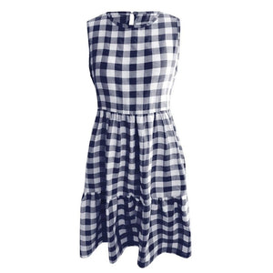 Women's Plaid Sleeveless Sundress
