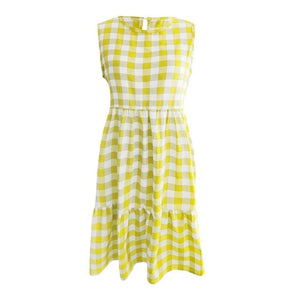 Women's Plaid Sleeveless Sundress