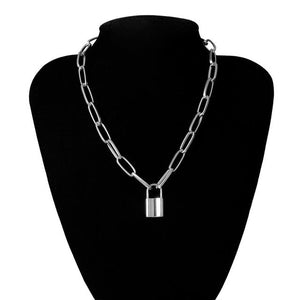 Multilayer Vintage Lock Key Chain Necklace