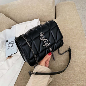 Luxury Handbag 2019 New Fashion Simple Square bag Quality PU Leather
