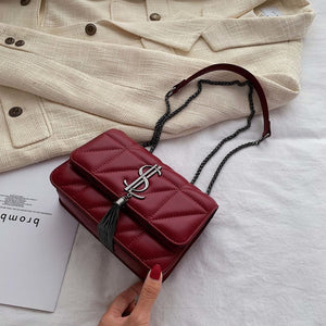 Luxury Handbag 2019 New Fashion Simple Square bag Quality PU Leather