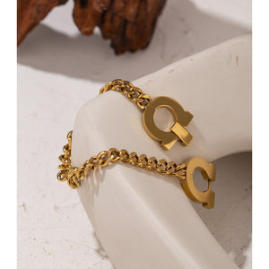 Luxury 2021 High Quality 18k Gold Plated Unisex Bracelet