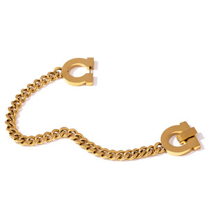 Luxury 2021 High Quality 18k Gold Plated Unisex Bracelet