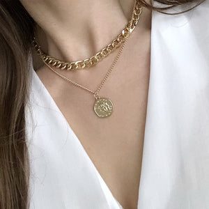 Fashion Asymmetric Lock Necklace for Women