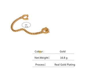 Luxury 2021 High Quality 18k Gold Plated Unisex Bracelet
